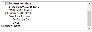 Name restrictions for both directory addresses and IPs.